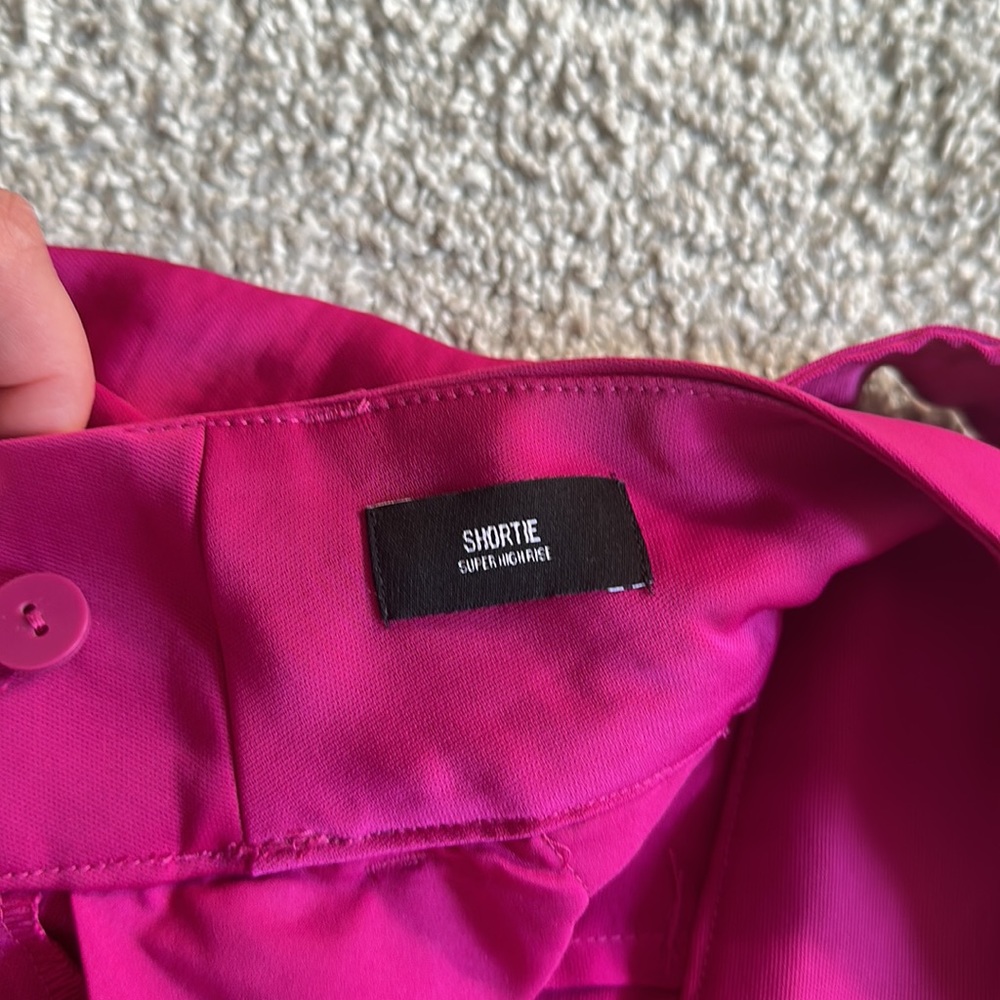 Express Sateen Style Shorts In Fuchsia/Raspberry - image 3